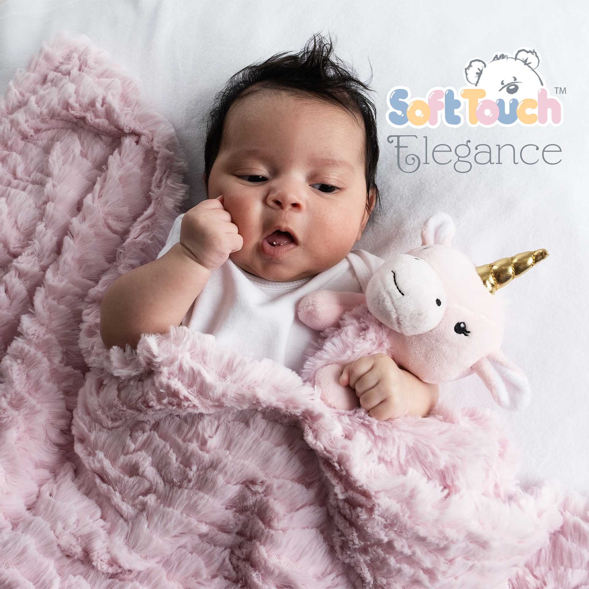 Lavender Pink Unicorn Comforter &  Wrap Set No. FBP224-P
