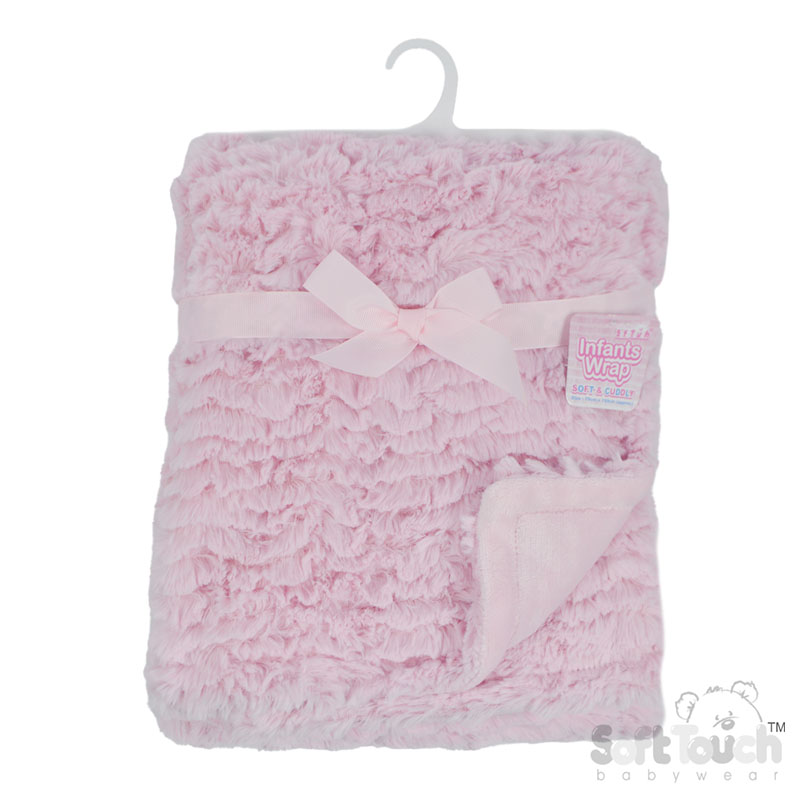 Lavender Pink 'Fluffy' Fleece Wrap No. FBP226-P