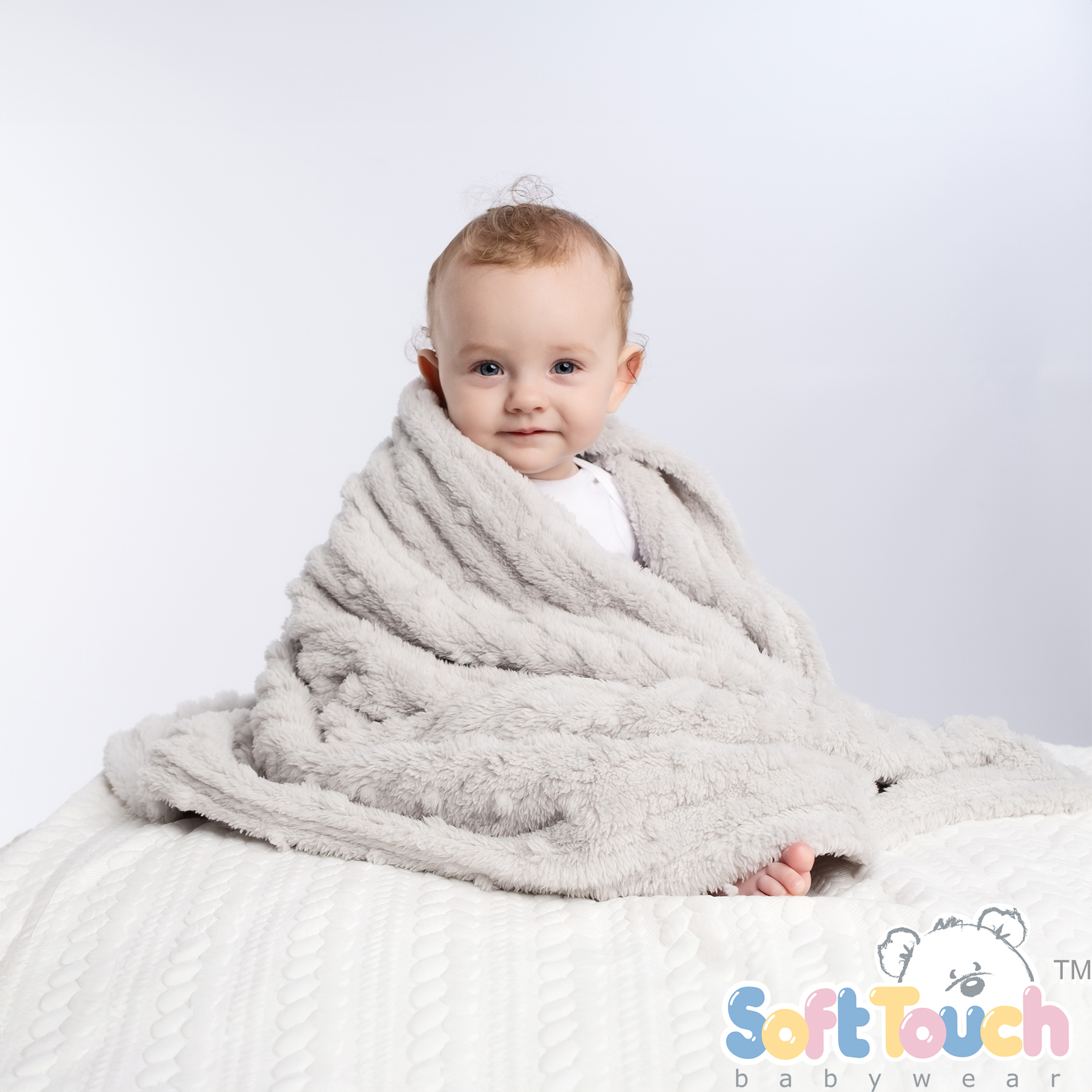 Grey Bubble Sherpa Wrap : FBP244-G