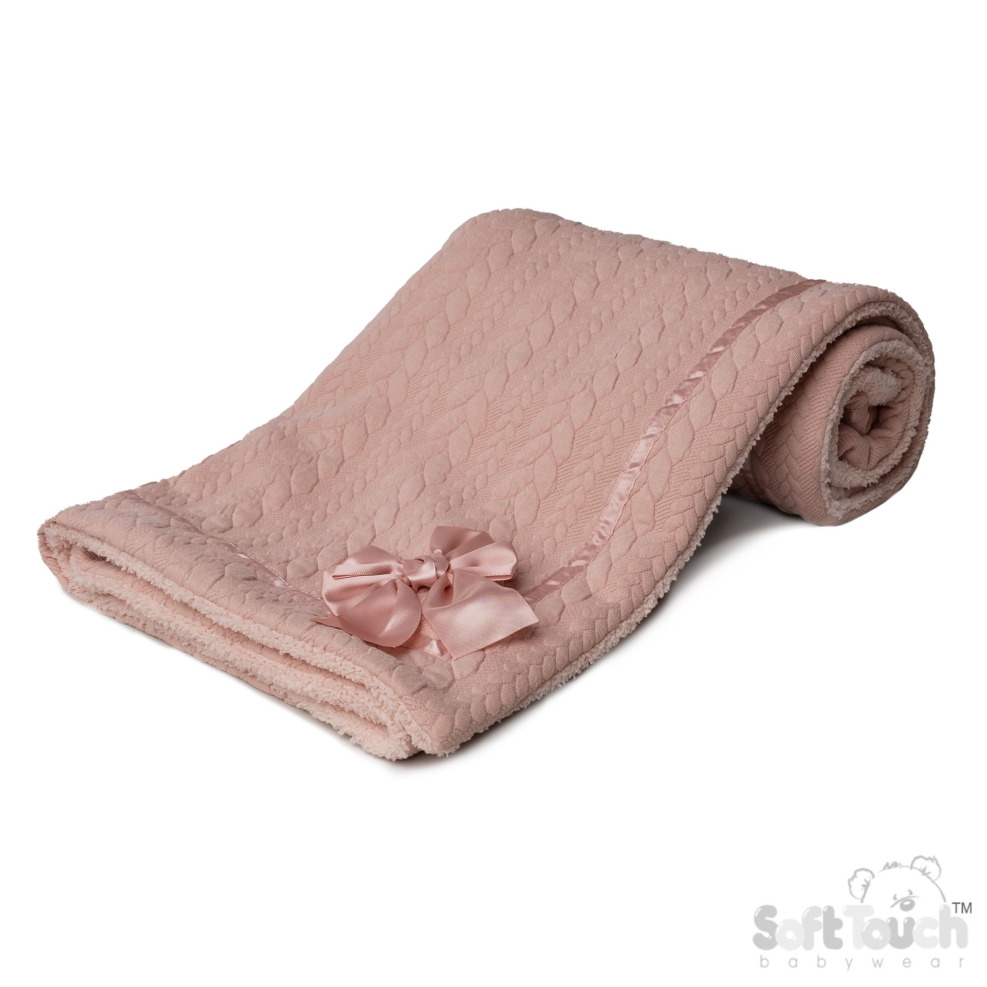 Rose Gold Cable Wrap w/Sherpa Back : FBP246-RO