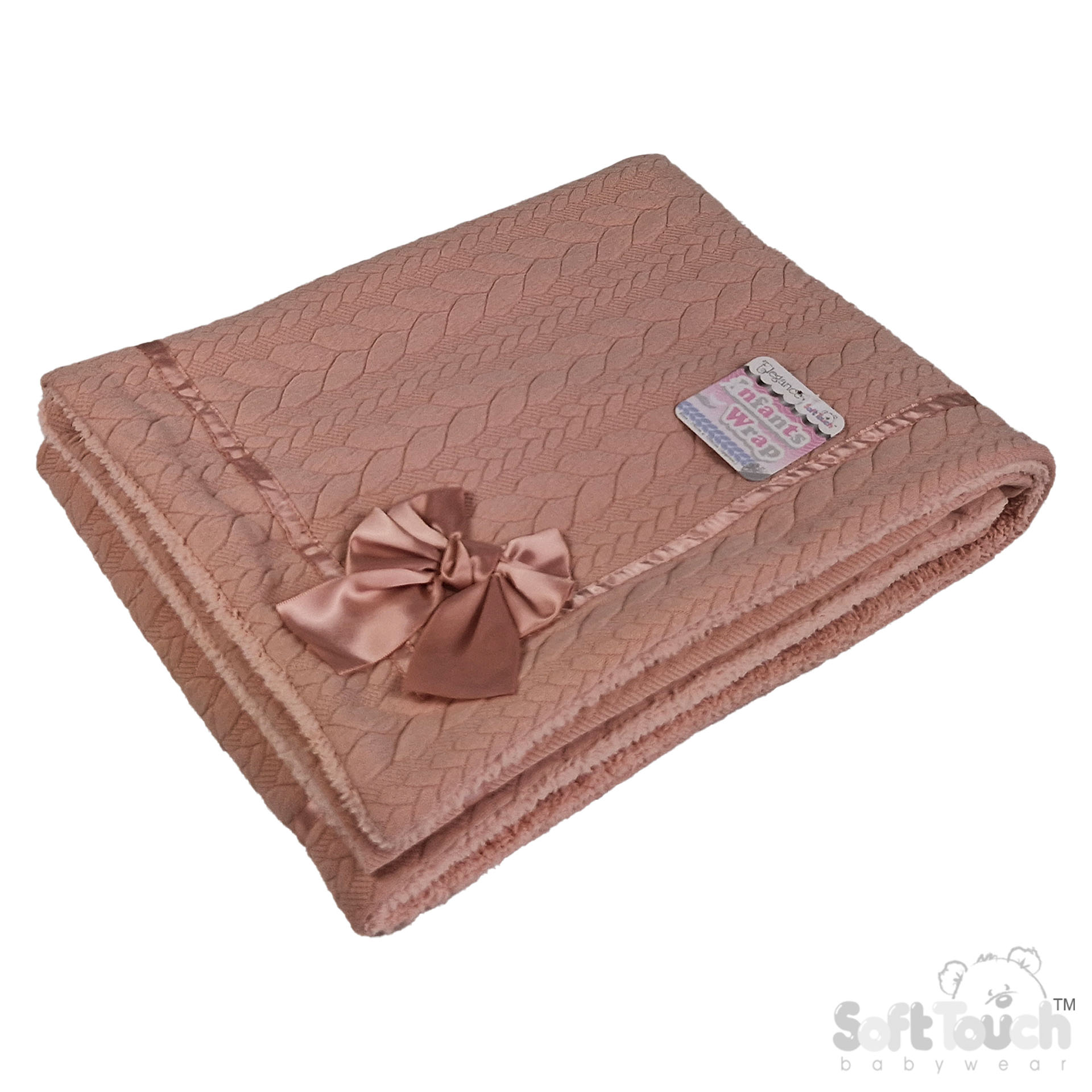 Rose Gold Cable Wrap w/Sherpa Back : FBP246-RO