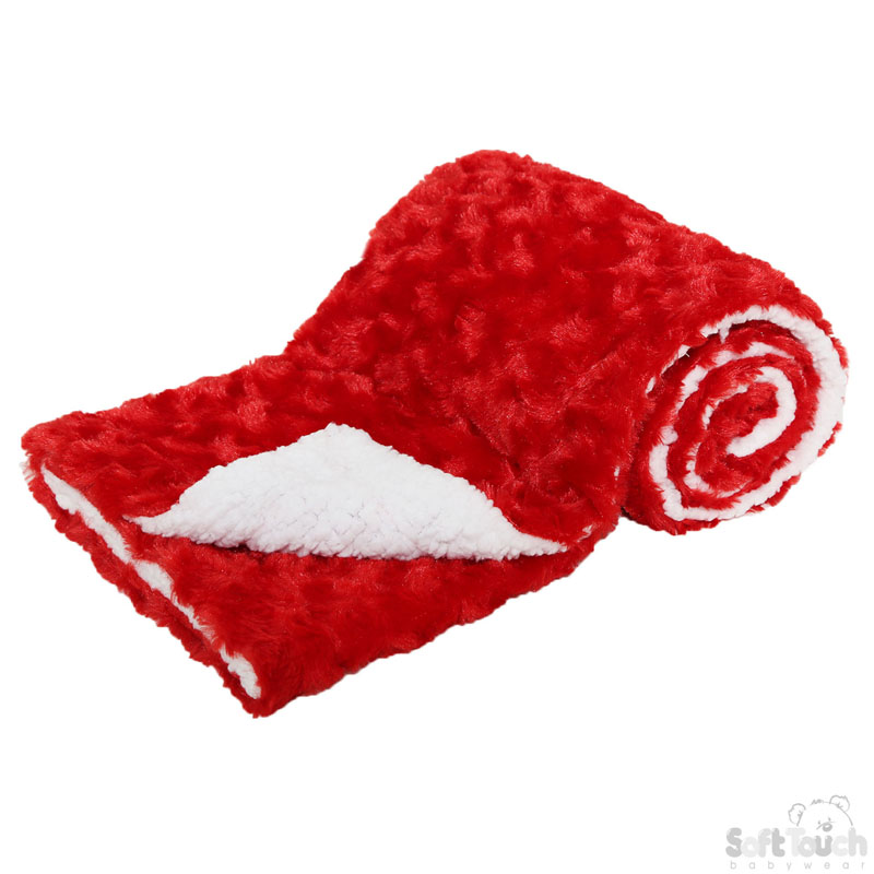 Red Deluxe Rose Mink Wrap No.FBP30-R