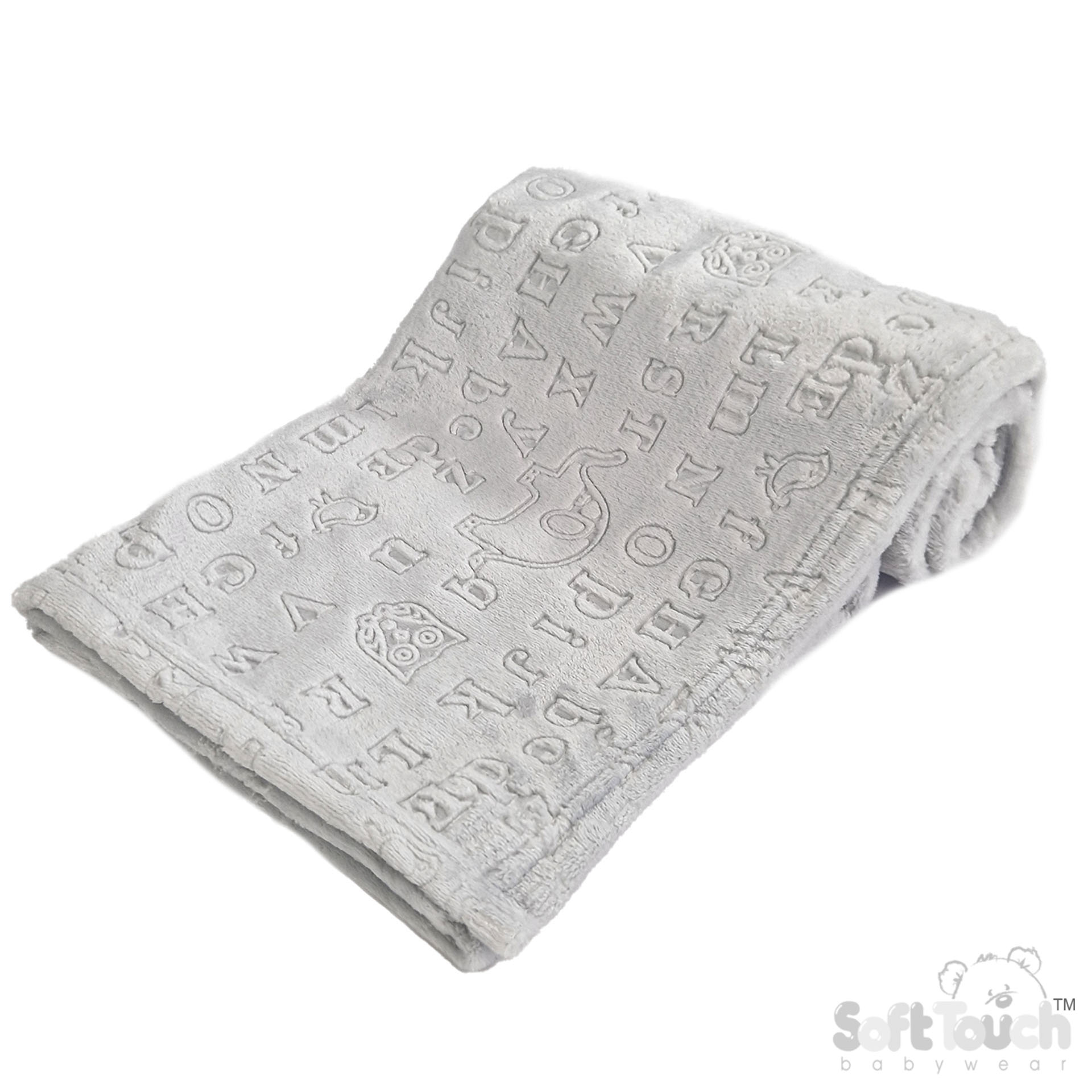 Grey Alphabet Embossed Wrap - FBP300-BP-G