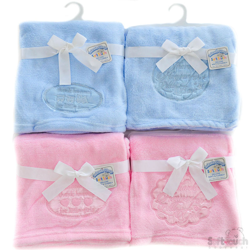 Coral Fleece Wrap Thank HeavensNo.FBP38