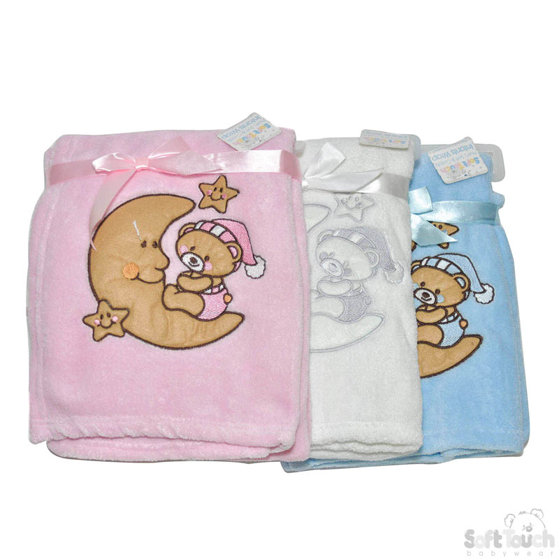 Baby's  Microfibre Blanket W/Moon No.FBP42
