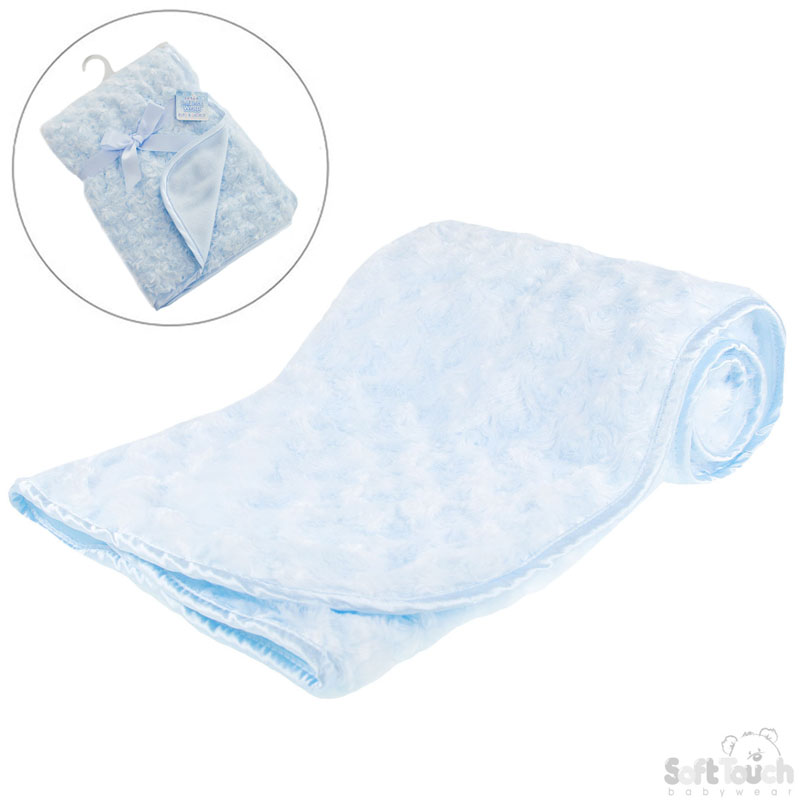 Blue Rose Minky Baby Wrap FBP66-B