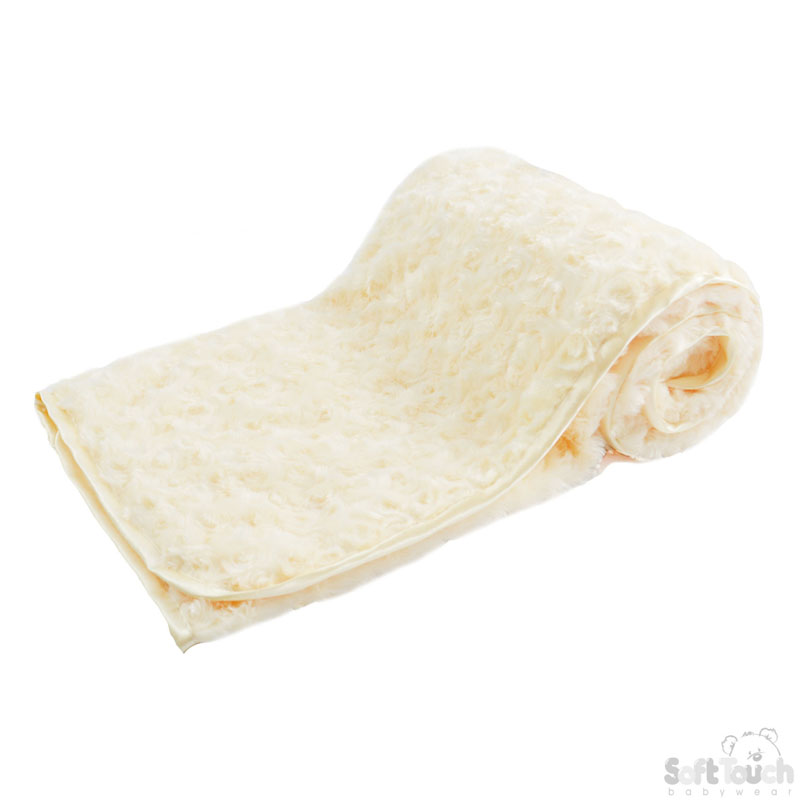 Lemon 'Rosebud' Fleece Wrap :. FBP66-BP-LEM