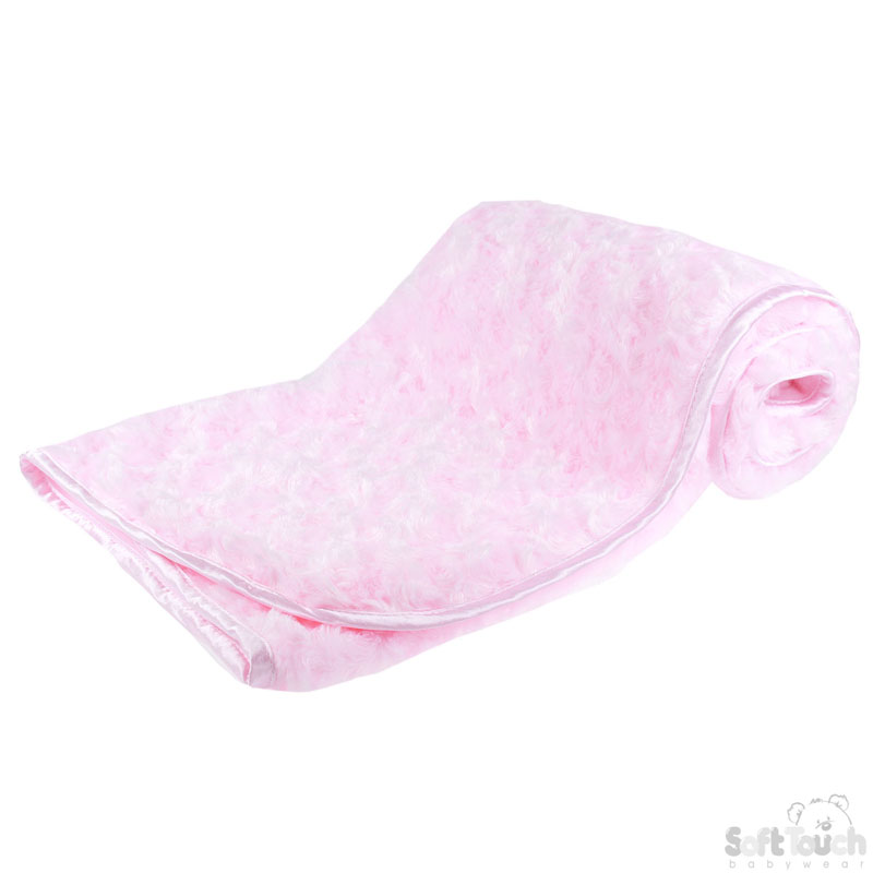 Pink Rose Wrap W/Satin Trim No. FBP66-BP-P
