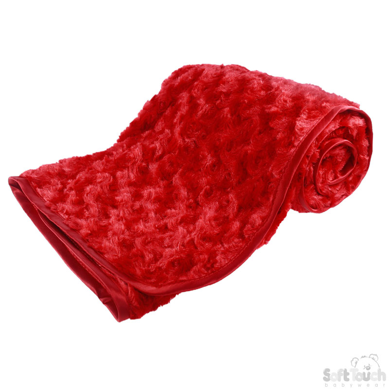 Red Rose Wrap W/Satin Trim No FBP66-BP-R