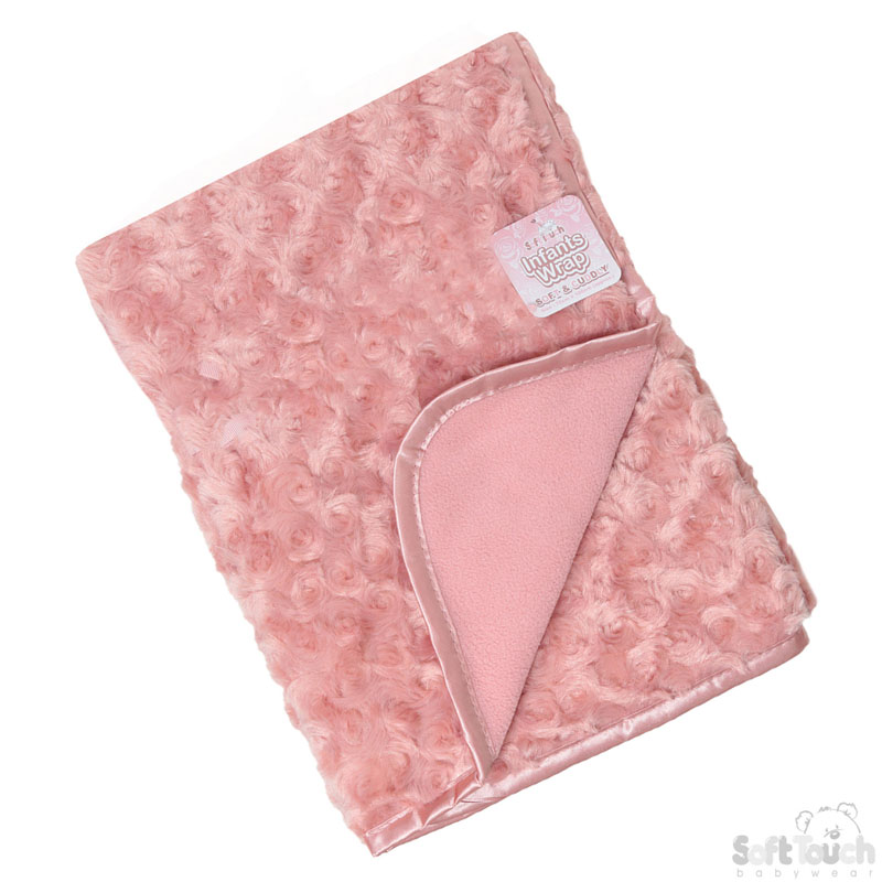 Rose Gold Rose Minky Wrap No. FBP66-BP-RO