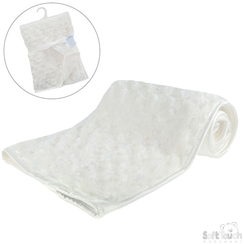 Cream Rose Minky Baby Wrap No.FBP66-C