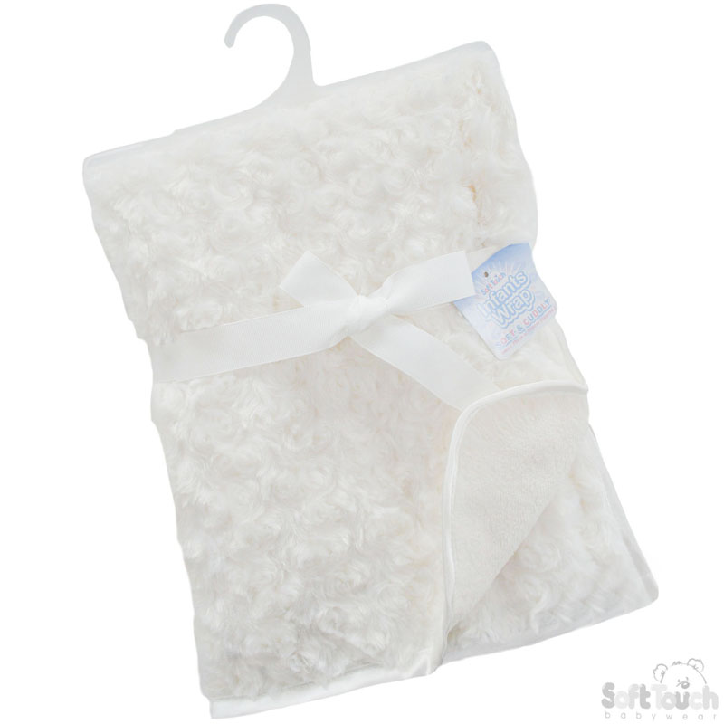 Cream Rose Minky Baby Wrap No.FBP66-C