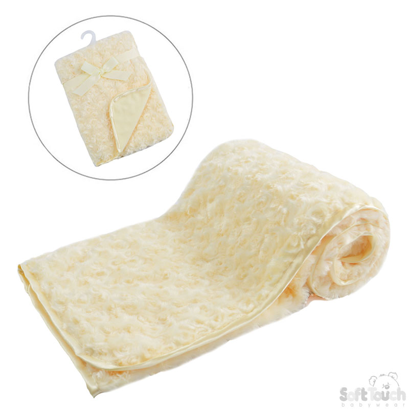 Lemon 'Rosebud' Fleece Wrap : FBP66-LEM