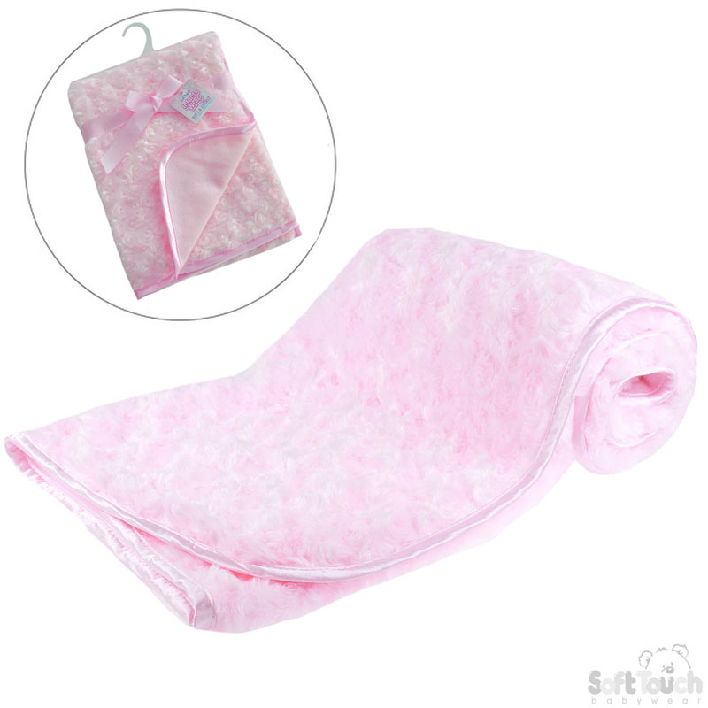 Pink Rose Minky Baby Wrap FBP66-P