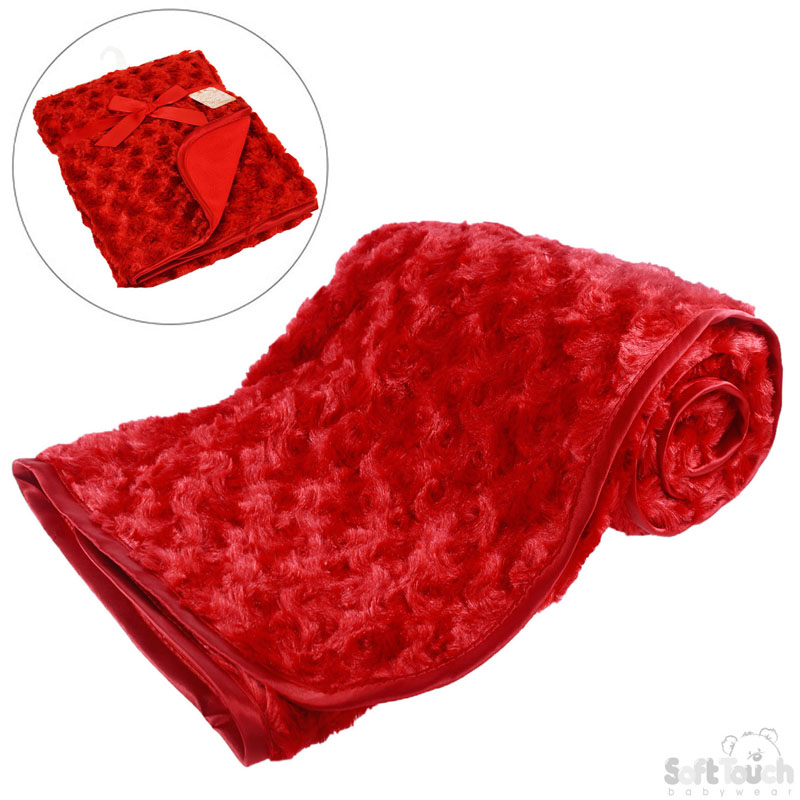 Red Rose Minky Baby Wrap FBP66-R