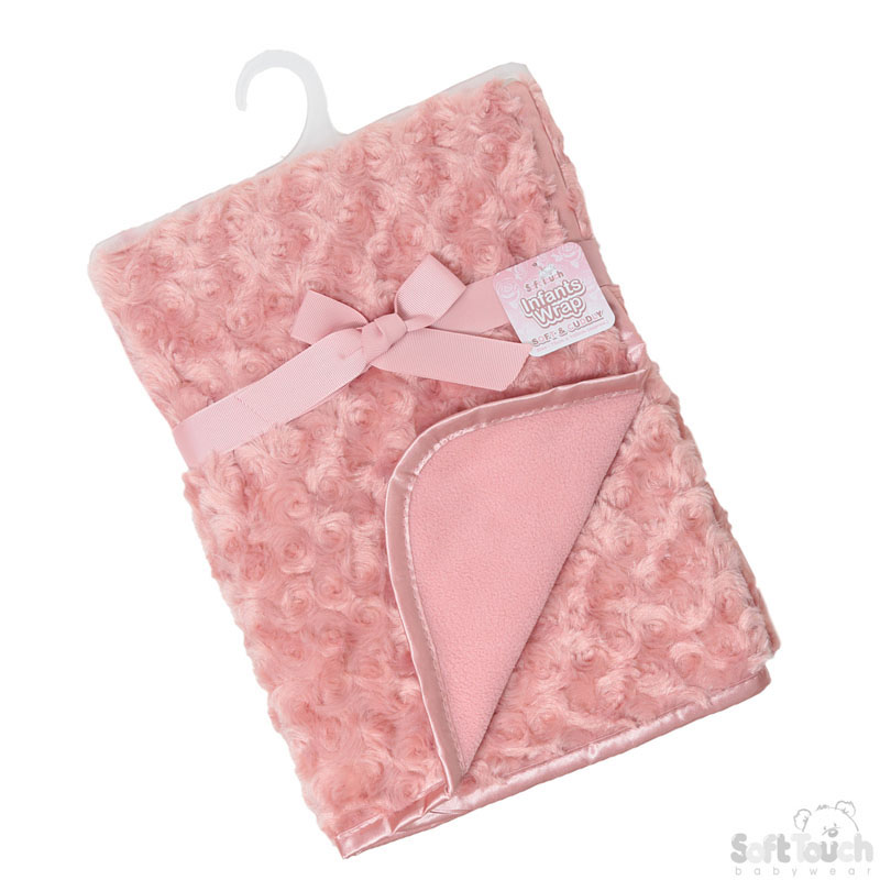 Rose Gold Rose Minky Wrap No. FBP66-RO