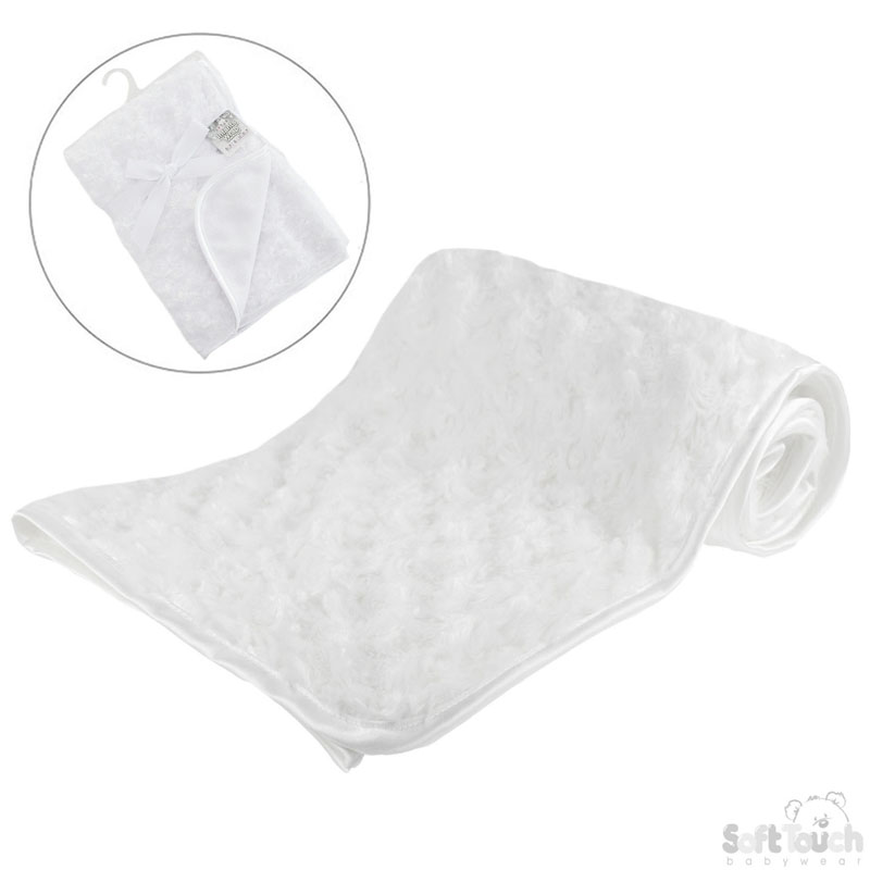 White Rose Minky Baby Wrap No.FBP66-W