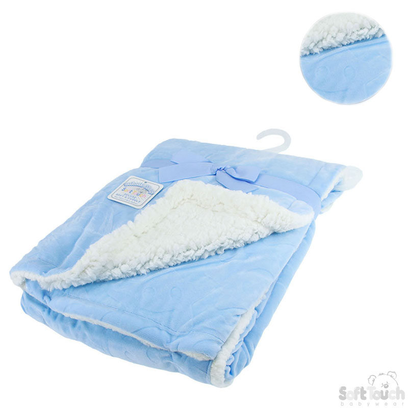 Blue Flannel Embossed Wrap No. FBP68-B