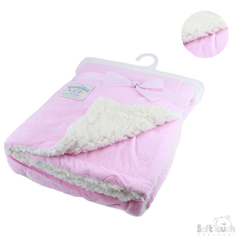 Pink Flannel Embossed Wrap No. FBP68-P