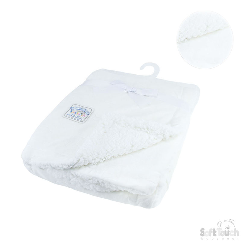 White Flannel Embossed Wrap No. FBP68-W