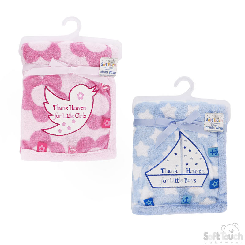 Printed Baby Wraps Thank Heavens No. FBP74-TH