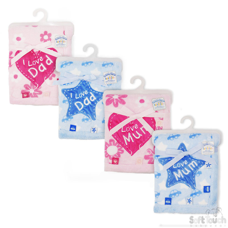 Coral Wrap W/ I Love..Applique FBP76