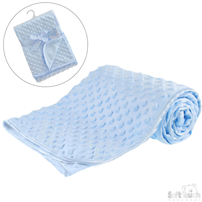 Blue Bubble Wrap W/Satin Trim No. FBP80-B