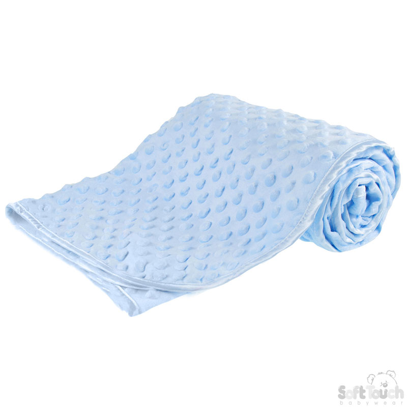 Blue Bubble Wrap W/Satin Trim No. FBP80-BP-B