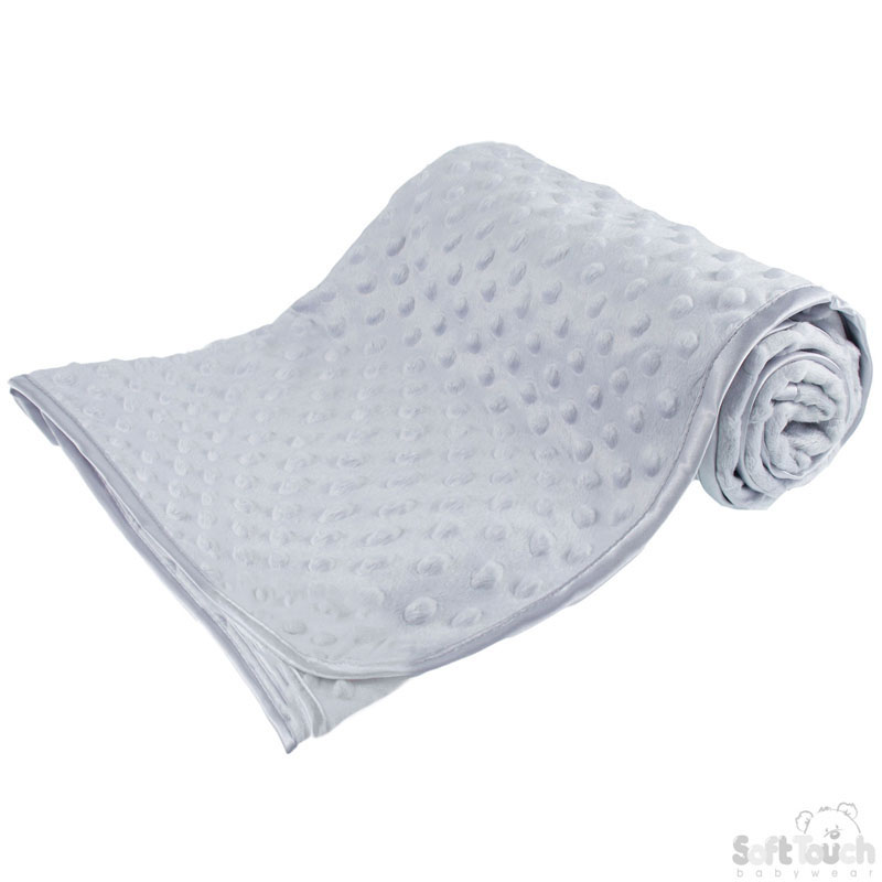 Grey Bubble Wrap W/Satin Trim No. FBP80-BP-G