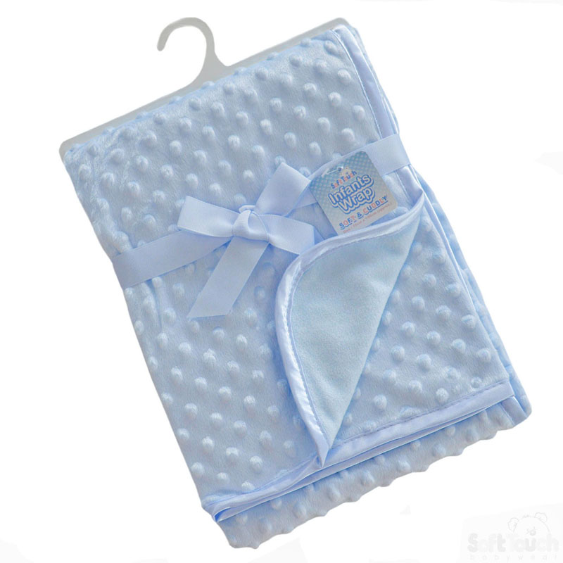 Blue Bubble Wrap W/Satin Trim No. FBP80-B