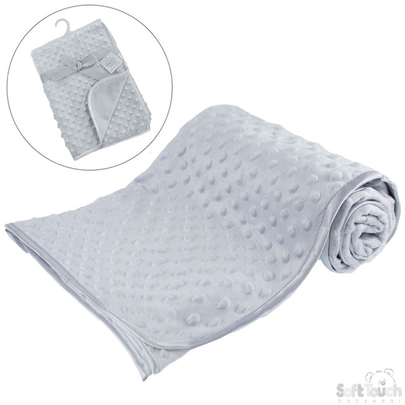 Grey Bubble Wrap W/Satin Trim No. FBP80-G
