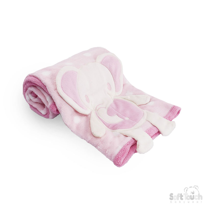 Baby Wrap W/ Elephant/Dog Applique No. FBP86