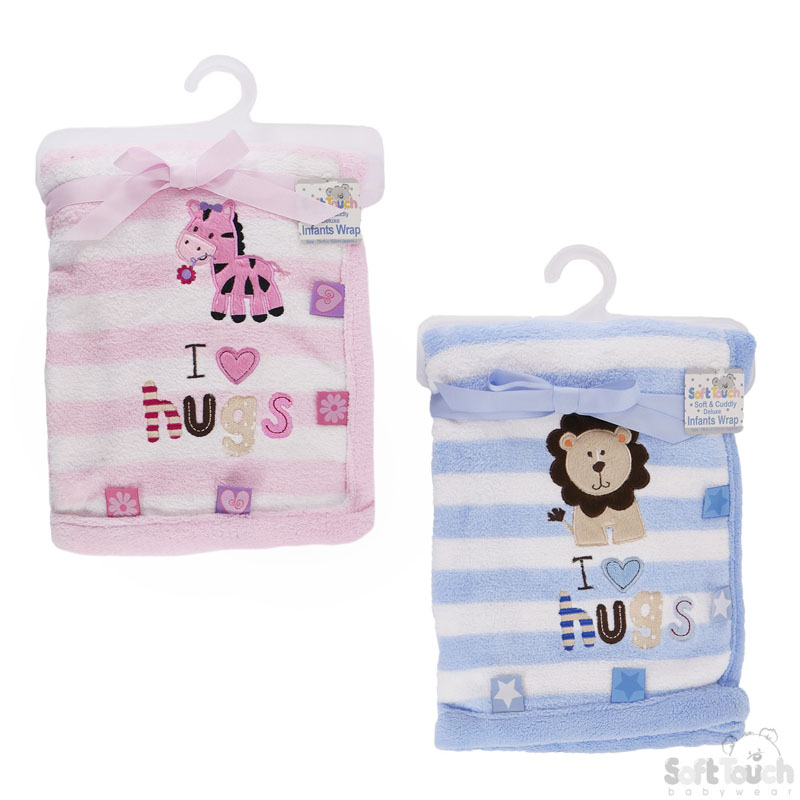 Baby Wrap W/Stripes & Tags FBP88-Hugs