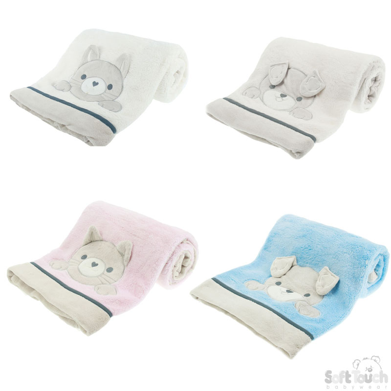 Deluxe Baby Wrap W/Cat/Dog Applique FBP91
