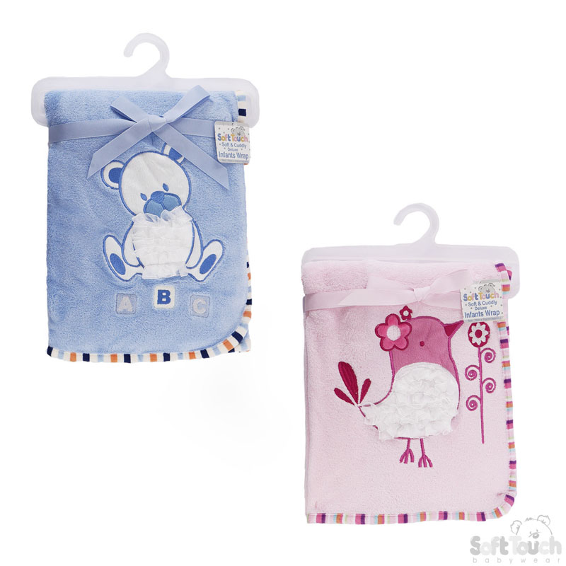 Baby Wrap Bird/Bear Applique No.FBP96