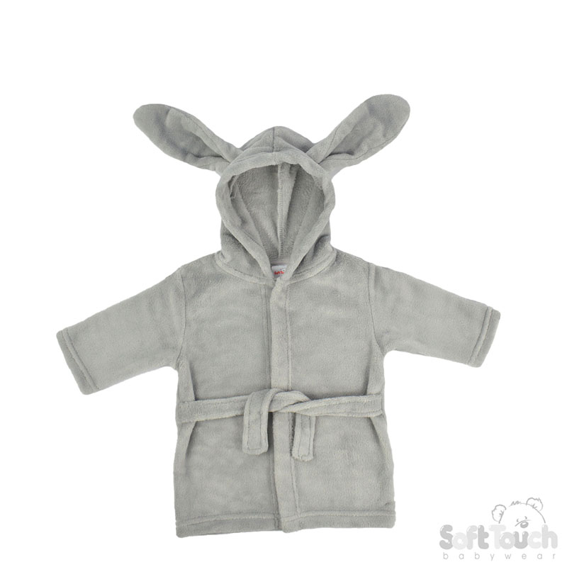Grey Hooded Robe W/ Ears No. FBR13-G