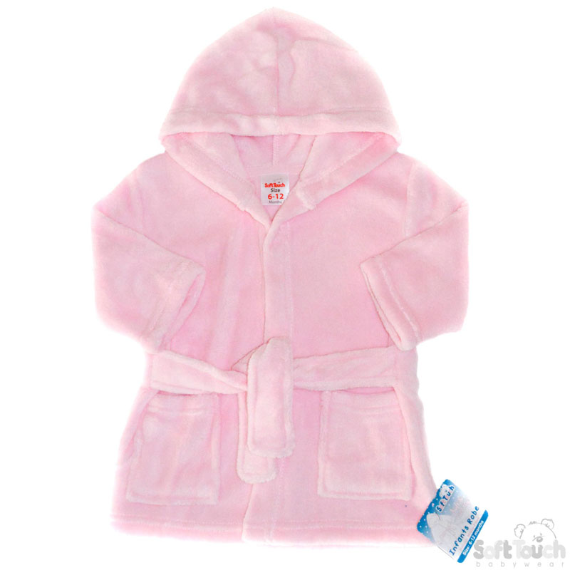 Infants Pink Fleece Robes No. FBR15-P