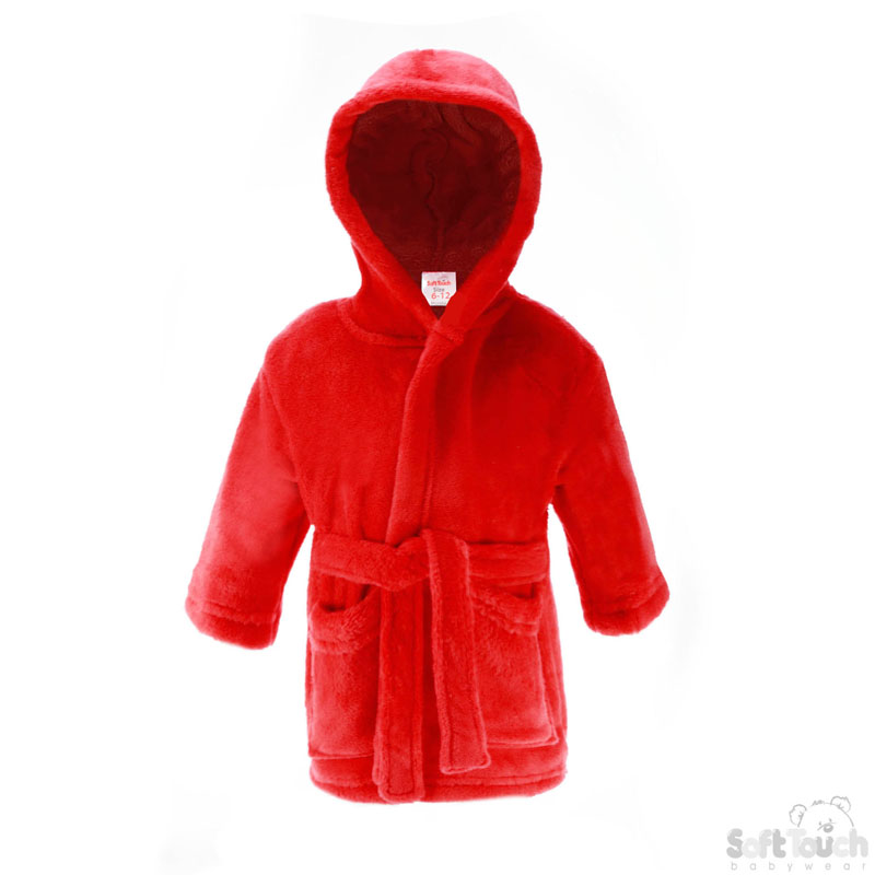 Infants Red Fleece Robe No.FBR15-R