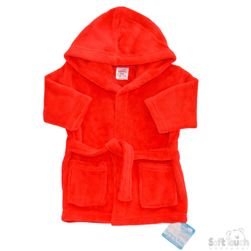 Infants Red Fleece Robe No.FBR15-R