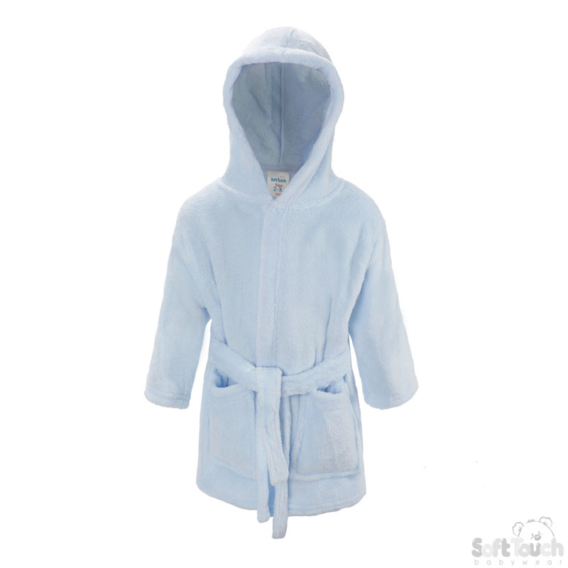 Childs Blue Hooded Robe No. FBR17-B