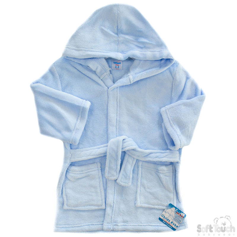 Childs Blue Hooded Robe No. FBR17-B