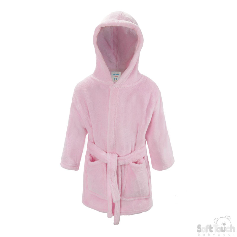 Childs Pink Hooded Robe No. FBR17-P