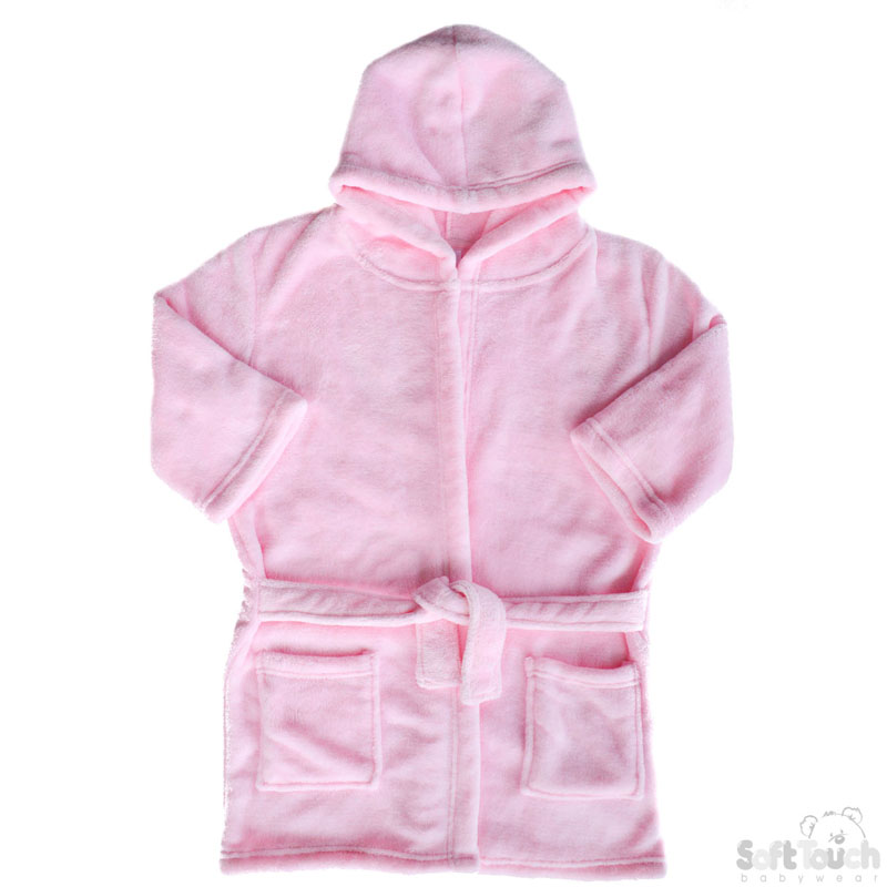 Childs Pink Hooded Robe No. FBR17-P