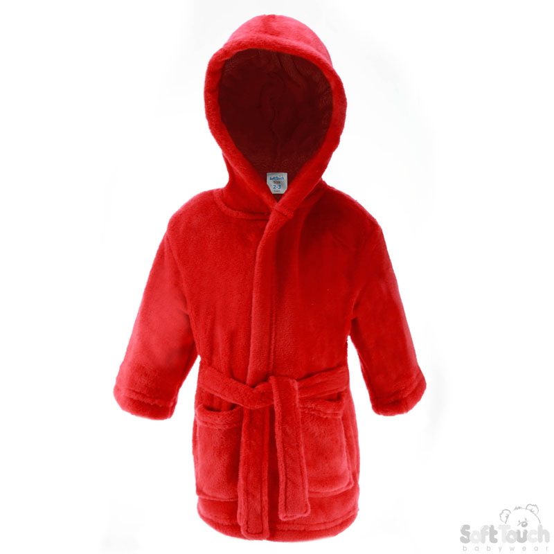 Childs Red Hooded Robe No. FBR17-R