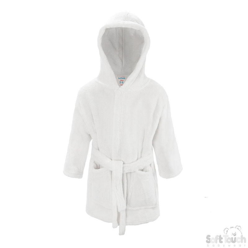 Childs White Hooded Robe FBR17-W