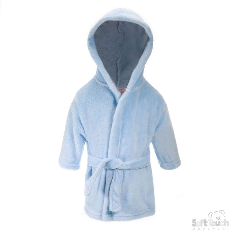 Infants Blue Fleece Robe No. FBR20-B-0-6m