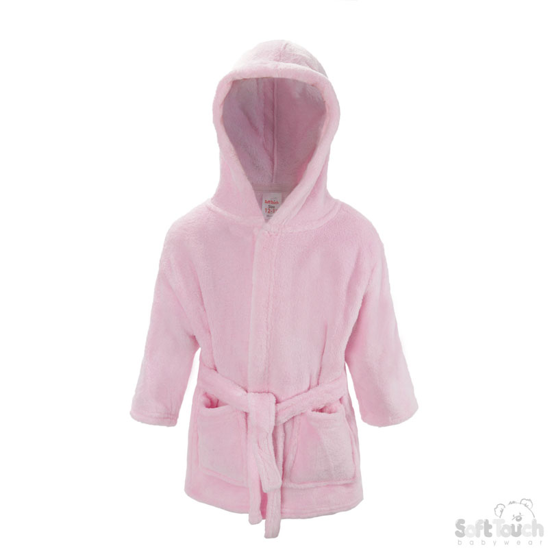 Infants Pink Fleece Robe No. FBR21-P-12-18m