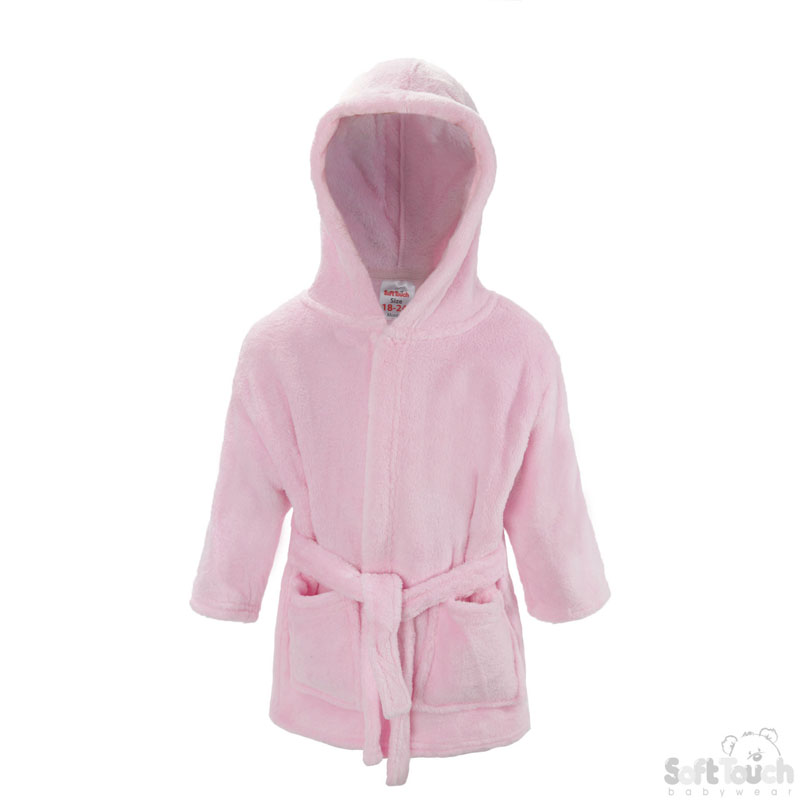 Infants Pink Fleece Robe No. FBR21-P-18-24m