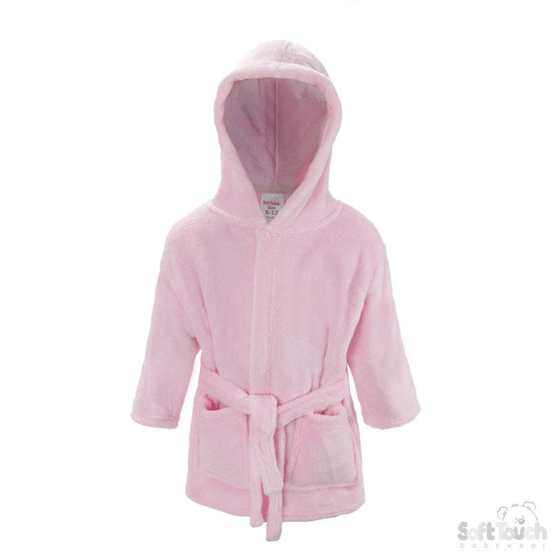 Infants Pink Fleece Robe No. FBR21-P-6-12m