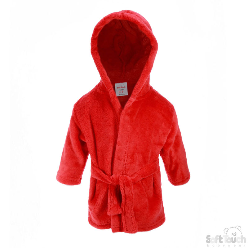Infants Red Fleece Robe No. FBR24-R-0-6m